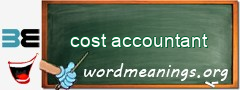 WordMeaning blackboard for cost accountant